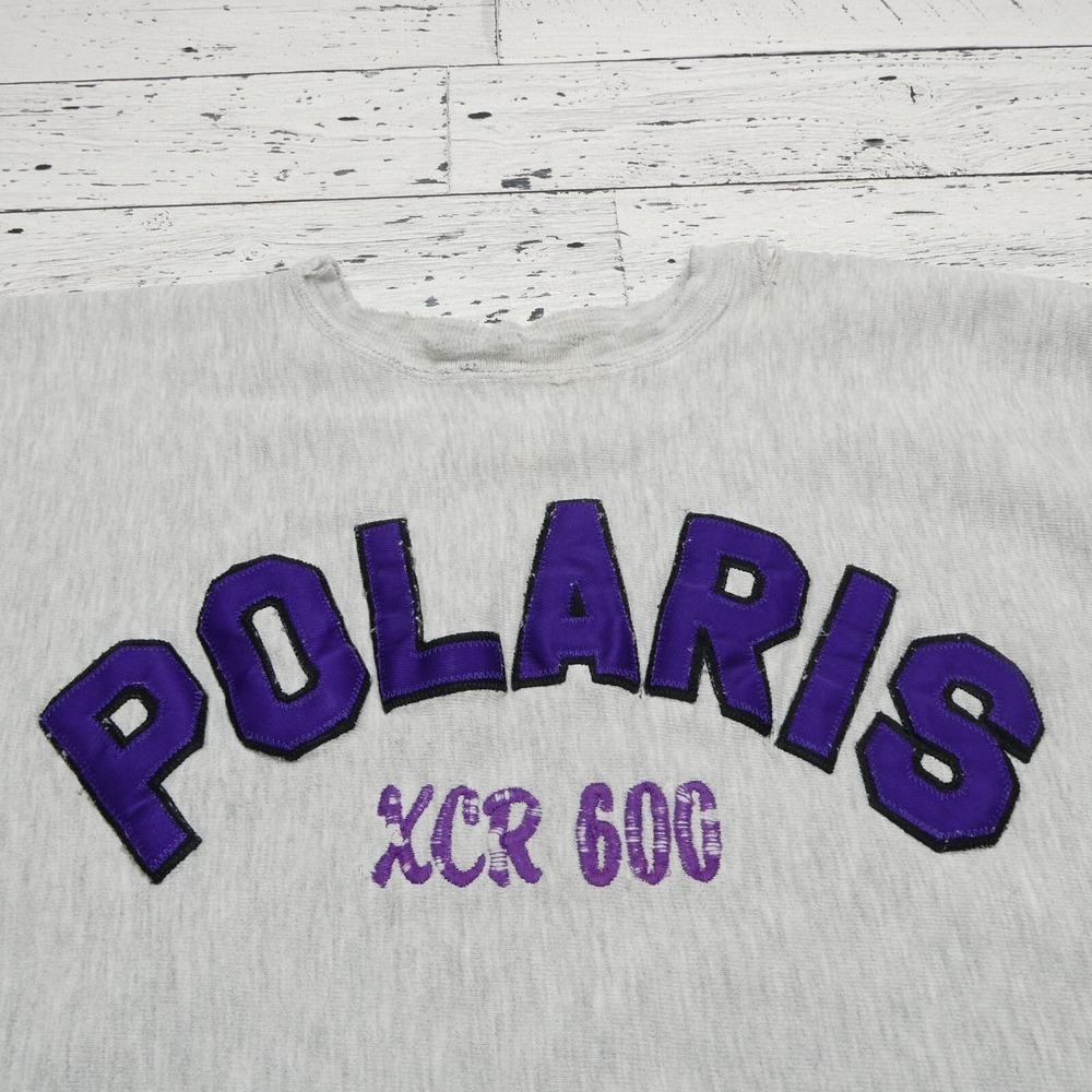 Vintage Champion Reverse Weave‎ Sweatshirt Size 2XL Polaris XCR 600 Snowmobile